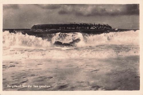 Helgoland. Von der See gesehen.