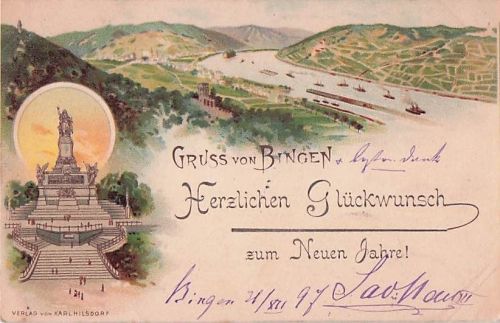 GRUSS VON BINGEN Herzlichen Glückwunsch zum Neuen Jahre!
