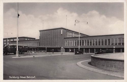Ak Duisburg im Ruhrgebiet, Neuer Bahnhof