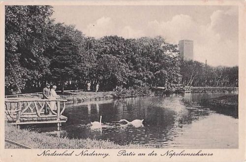 Nordseebad Norderney. Partie an der Napoleonschanzo