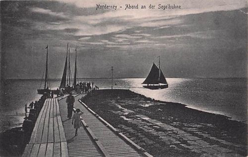 Norderney Abend an der Segelbuhne