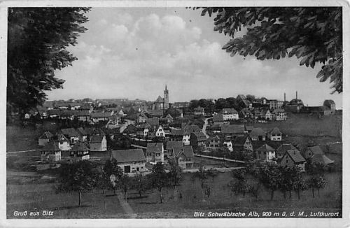 Gruß aus Bitz Bitz Schwäbische Alb, 900 m ü. d. M., Luftkurort