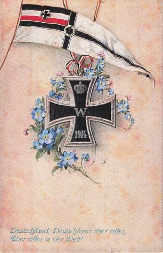 Ersten Weltkriegs (um 1915) zeigt ein Eisernes Kreuz von 1914.