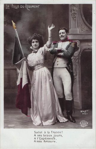 Salut à la France! A ses beaux jours, A l'Espérance. Anos Amours.