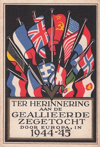 TER HERINNERING AAN DE GEALLIEERDE ZEGETOCHT DOOR EUROPA, IN 1944-45