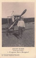 OSKAR BIDER (auf dem Berner Flugfeld) 1.