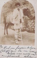 bulgarischen Bauern mit einem Pferd aus dem frühen 20