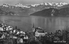 Weggis und die Alpen Schweiz