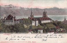 Ansichtskarte von Lausanne in der Schweiz aus dem Jahr 190