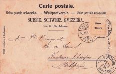 Ansichtskarte von Lausanne in der Schweiz aus dem Jahr 190