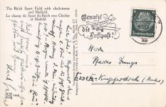 Berlin. Reichssportfeld mit Glockenturm und Maifeld