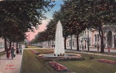 Ansichtskarte / Postkarte Krefeld am Niederrhein, am Ostwall, Parkanlagen