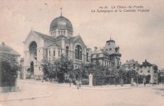 Ansichtskarte Chaux-de-Fonds, La Synagogue et le Controle
