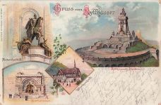 Gruss vom Kyffhäuser - Litho