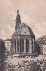 Ansichtskarte Heidelberg, Heiliggeistkirche am Marktplatz