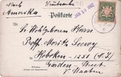 Gruß aus Wörishofen“-Jugendstil-Postkarte Lithografie