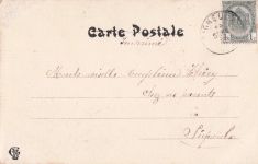 CHAMOUIN, KÜNSTLER SIGNIERT, JUGENDSTIL, LE RUBIS, Vintage-Postkarte