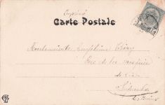CHAMOUIN, KÜNSTLER SIGNIERT, JUGENDSTIL, LE DIAMANT, Vintage-Postkarte