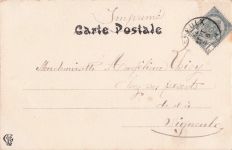 CHAMOUIN, KÜNSTLER SIGNIERT, JUGENDSTIL,LA TOPAZE , Vintage-Postkarte