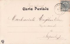 CHAMOUIN, KÜNSTLER SIGNIERT, JUGENDSTIL,LA TURQUOISE , Vintage-Postkarte