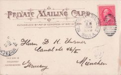Die historische Postkarte aus Manila vom 25. Juli 1899