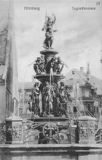AK Nürnberg Tugendbrunnen