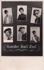 AK Komiker Karl Essl Postkarte Variete Volkssänger Kabarett