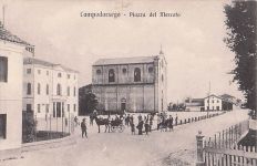 Alte AK Campodarsego Piazza del Mercato ca. 1900 | Italien Postkarte Topografie