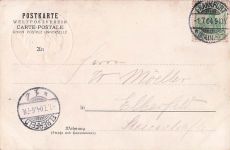 Seltene Litho PK Gordon Bennett Rennen 1904 Taunus-Rundkurs Kaiser Wilhelm II
