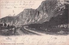 Ansichtskarte des Rotenfels bei Bad Münster am Stein