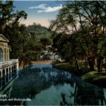 Bad Kissingen - Partie an der Saale mit Bodenlaube