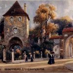 Regensburg - Emmeramer-Tor - Künstlerkarte Charles F. Flower