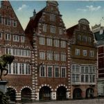 Bremen - Ratskaffe und Kaiser Wilhelm Denkmal