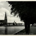 Schwerin - Partie am Pfaffenteich mit dom