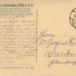 Schwartenberg vom Dittersbacher Bahnhof gesehen