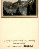 Königsee von der Kesselalpe - Werbung Wesenberg Cacao und Chocolade