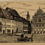 Verschwundenes Weimar - Marktplatz - Künstler Kurt Halboth