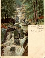 Steinerne Renne - Harz - Litho