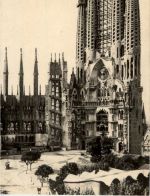 Barcelona - Iglesia de la Sagrada Familia en construction