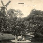 Bremen - Wallpatie mit Windmühle