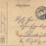 Marktplatz in Peronne - Feldpost