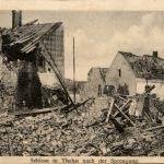 Schloss in Thelus nach der Sprengung