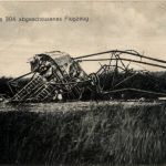 Abgeschossenes Flugzeug