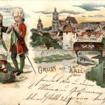 Gruss aus Hall - Litho