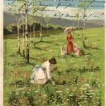 Fröhliche Pfingsten - Künstlerkarte Mailick