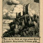 Ruine Drachenfels - Künstler W. Lenz