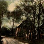 Worpswede - Landstrasse und Bauernhaus