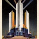 Chicago Worlds Fair - Three Fluted towers