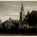 Ansbach - Blick zur St. Johannis und Gumbertskirche