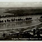 Karlsruhe - Rheinstrandbad Rappenwört vom Flugzeug